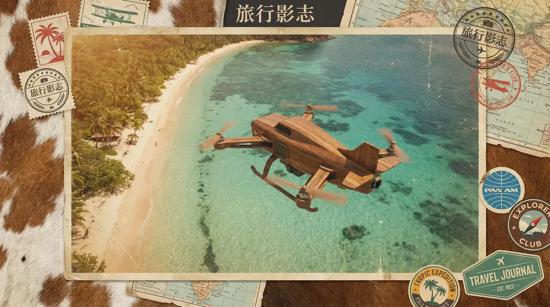 航拍无人机俯瞰海滩 - 丝瓜视频 航拍设备